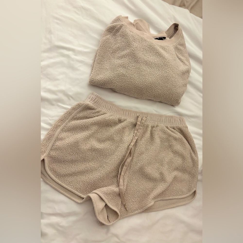 Victoria’s Secret PJ Set • Bouclé Knit • Cream • Large